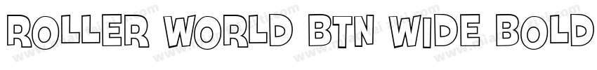 Roller World BTN Wide Bold Out字体转换